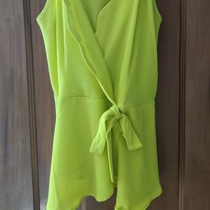 Spaghetti strap wrap around top